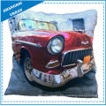 Vintage carro impresso poliéster Throw Pillow